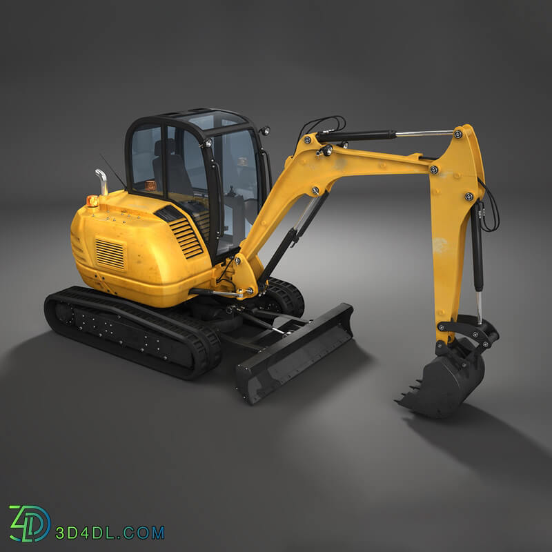  Heavy Machines 04 Compact Track Excavator